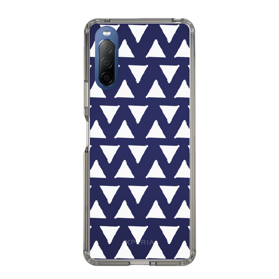 Slim Protection Case［ Original - Favorite Color Triangle - White ］