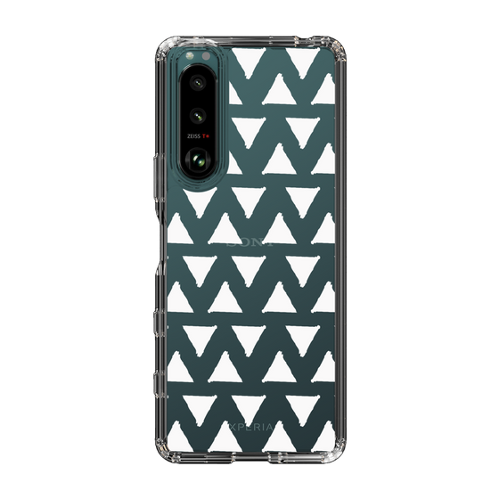Slim Protection Case［ Original - Favorite Color Triangle - White ］