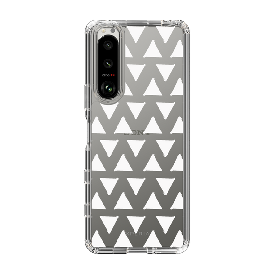 Slim Protection Case［ Original - Favorite Color Triangle - White ］