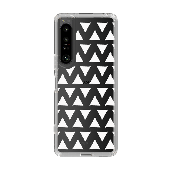 Slim Protection Case［ Original - Favorite Color Triangle - White ］
