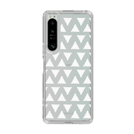 Slim Protection Case［ Original - Favorite Color Triangle - White ］