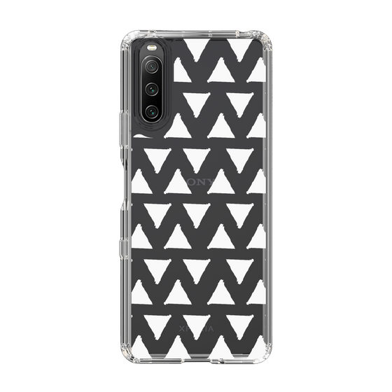 Slim Protection Case［ Original - Favorite Color Triangle - White ］