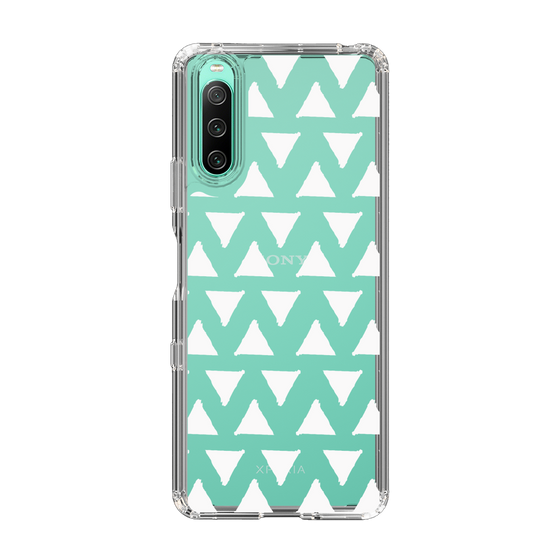 Slim Protection Case［ Original - Favorite Color Triangle - White ］