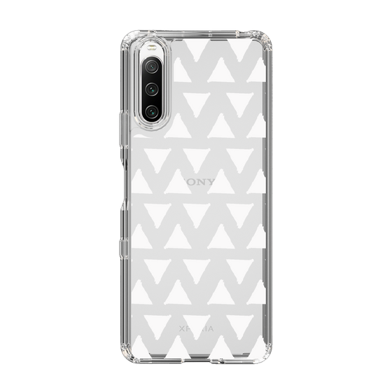 Slim Protection Case［ Original - Favorite Color Triangle - White ］