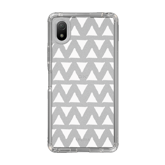 Slim Protection Case［ Original - Favorite Color Triangle - White ］