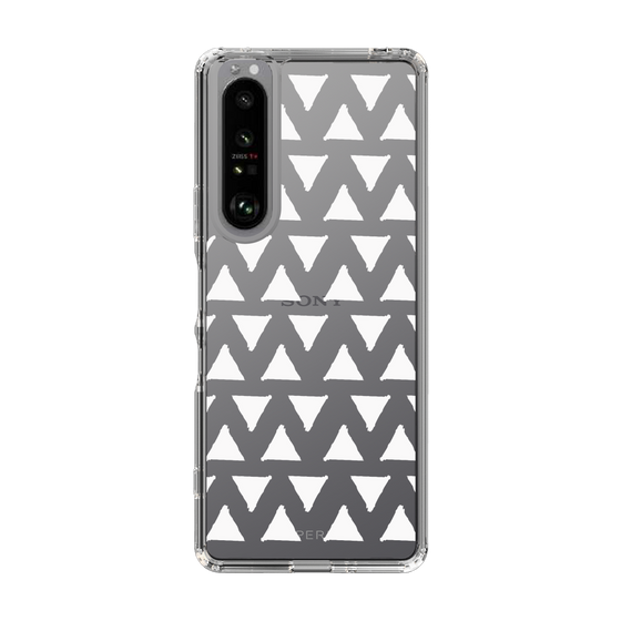 Slim Protection Case［ Original - Favorite Color Triangle - White ］