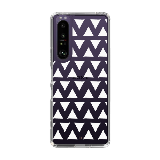 Slim Protection Case［ Original - Favorite Color Triangle - White ］