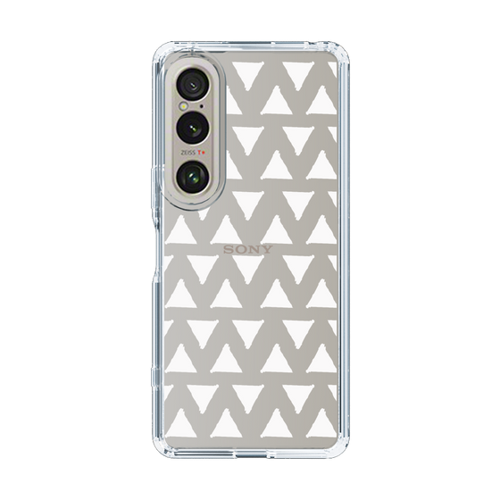 Slim Protection Case［ Original - Favorite Color Triangle - White ］