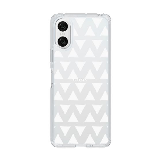 Slim Protection Case［ Original - Favorite Color Triangle - White ］