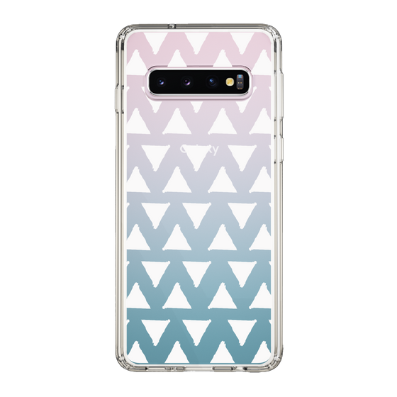 Slim Protection Case［ Original - Favorite Color Triangle - White ］