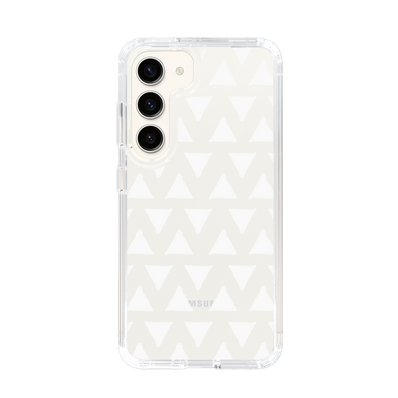 Slim Protection Case［ Original - Favorite Color Triangle - White ］