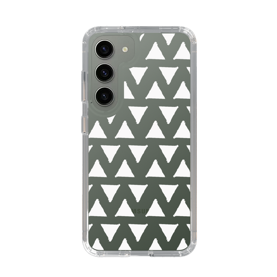 Slim Protection Case［ Original - Favorite Color Triangle - White ］