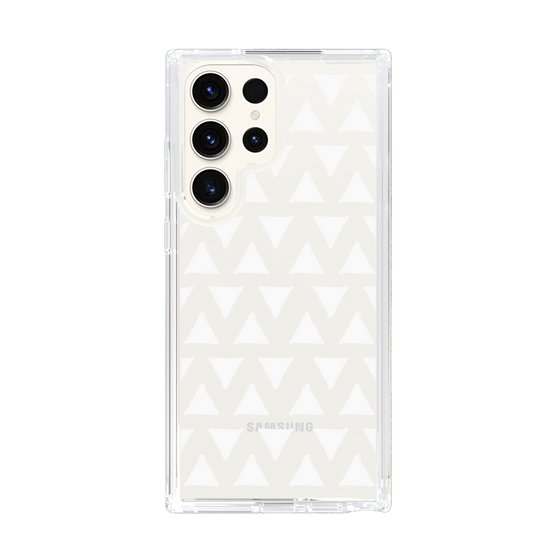 Slim Protection Case［ Original - Favorite Color Triangle - White ］