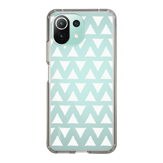 Slim Protection Case［ Original - Favorite Color Triangle - White ］