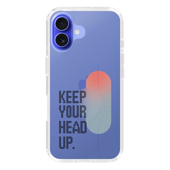 Slim Protection Case［ Original - Dot Overlay - KEEP YOUR HEAD UP/A ］