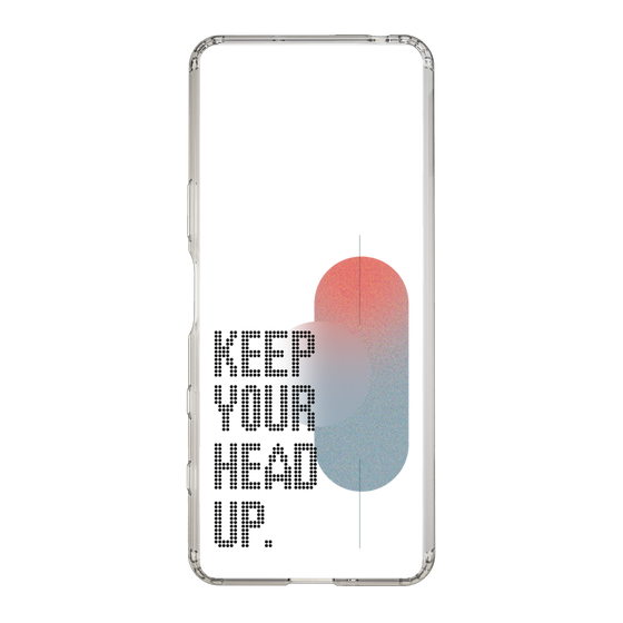 Slim Protection Case［ Original - Dot Overlay - KEEP YOUR HEAD UP/A ］