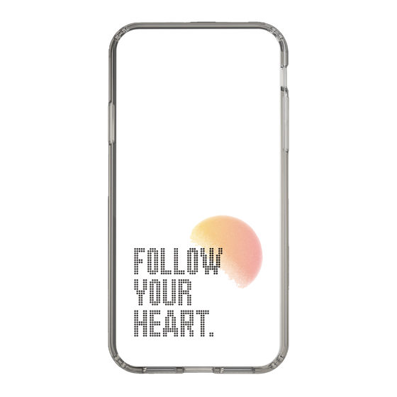 Slim Protection Case［ Original - Dot Overlay - FOLLOW YOUR HEART/A ］