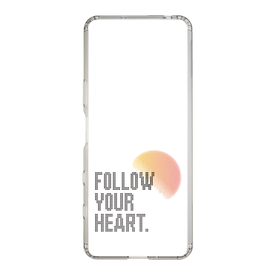 Slim Protection Case［ Original - Dot Overlay - FOLLOW YOUR HEART/A ］
