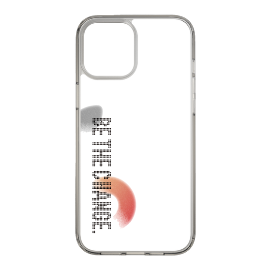 Slim Protection Case［ Original - Dot Overlay - BE THE CHANGE/A ］