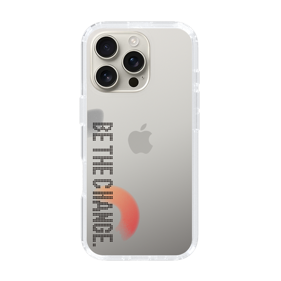 Slim Protection Case［ Original - Dot Overlay - BE THE CHANGE/A ］