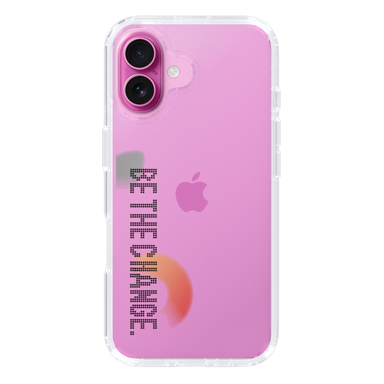 Slim Protection Case［ Original - Dot Overlay - BE THE CHANGE/A ］