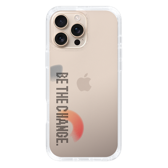 Slim Protection Case［ Original - Dot Overlay - BE THE CHANGE/A ］