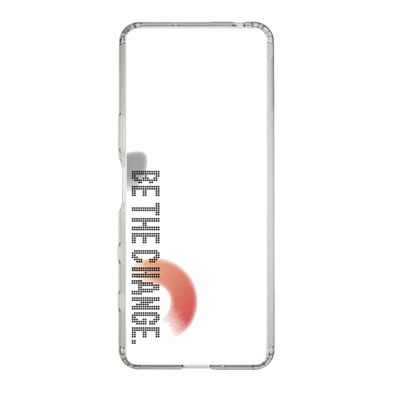 Slim Protection Case［ Original - Dot Overlay - BE THE CHANGE/A ］