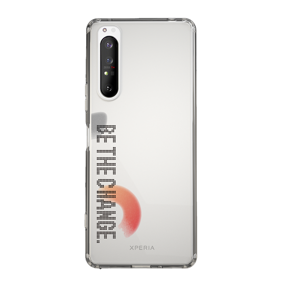Slim Protection Case［ Original - Dot Overlay - BE THE CHANGE/A ］
