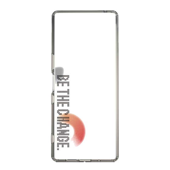 Slim Protection Case［ Original - Dot Overlay - BE THE CHANGE/A ］