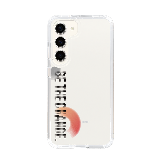 Slim Protection Case［ Original - Dot Overlay - BE THE CHANGE/A ］