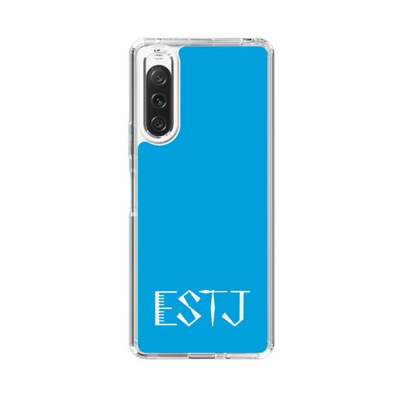 Slim Protection Case［ Original - ESTJ Executive - Alphabet - Blue ］