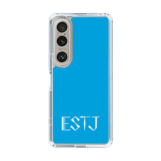 Slim Protection Case［ Original - ESTJ Executive - Alphabet - Blue ］