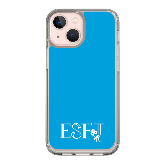 Slim Protection Case［ オリジナル - ESFJ 領事 - アルファベット - Blue ］