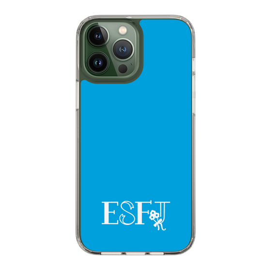 Slim Protection Case［ Original - ESFJ Consul - Alphabet - Blue ］