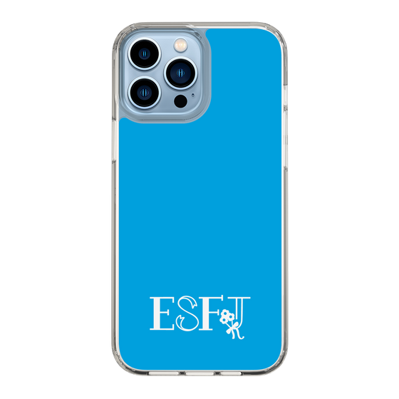 Slim Protection Case［ Original - ESFJ Consul - Alphabet - Blue ］