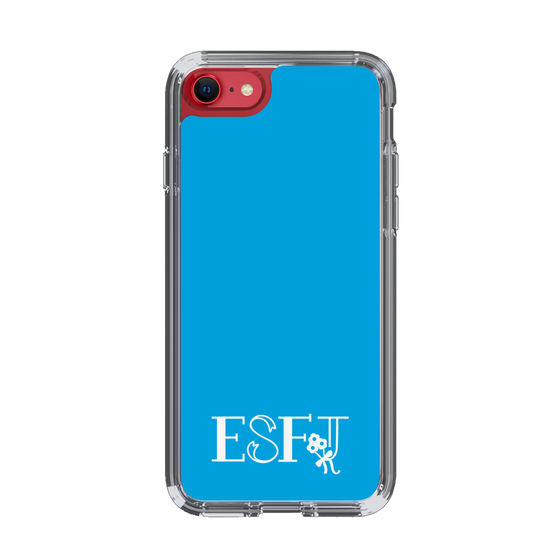 Slim Protection Case［ オリジナル - ESFJ 領事 - アルファベット - Blue ］