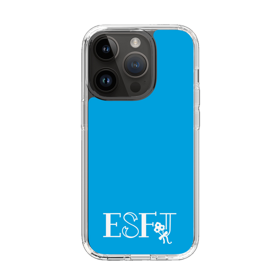 Slim Protection Case［ オリジナル - ESFJ 領事 - アルファベット - Blue ］