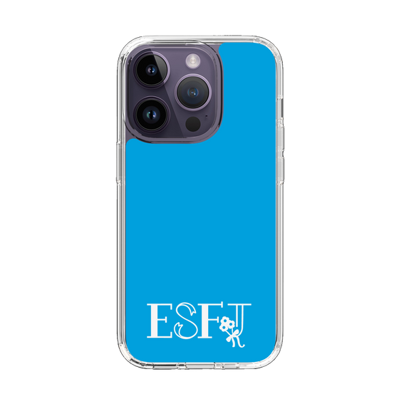Slim Protection Case［ オリジナル - ESFJ 領事 - アルファベット - Blue ］
