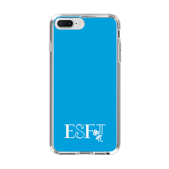 Slim Protection Case［ Original - ESFJ Consul - Alphabet - Blue ］