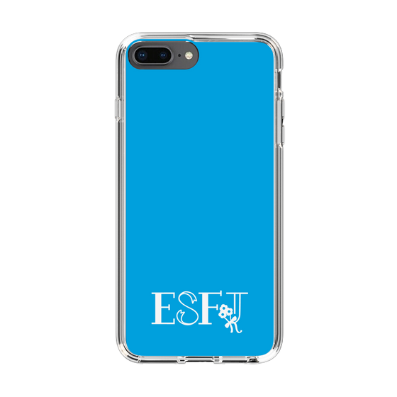 Slim Protection Case［ Original - ESFJ Consul - Alphabet - Blue ］