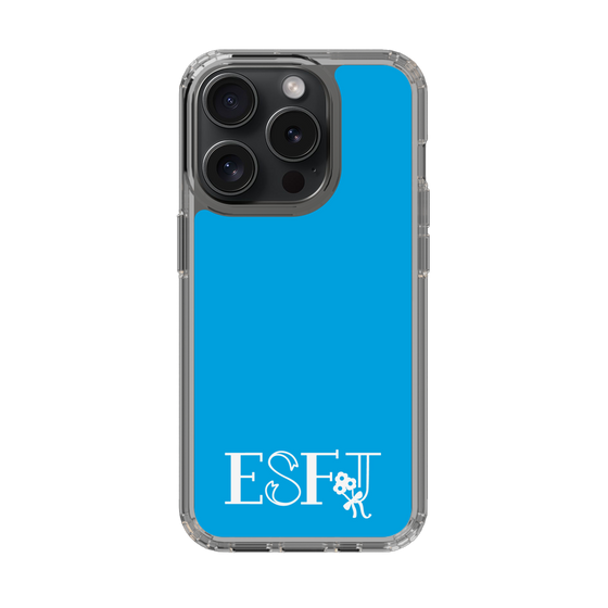 Slim Protection Case［ オリジナル - ESFJ 領事 - アルファベット - Blue ］