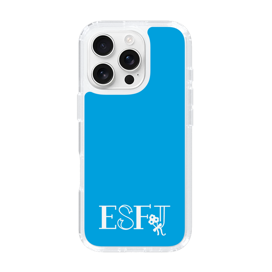 Slim Protection Case［ Original - ESFJ Consul - Alphabet - Blue ］