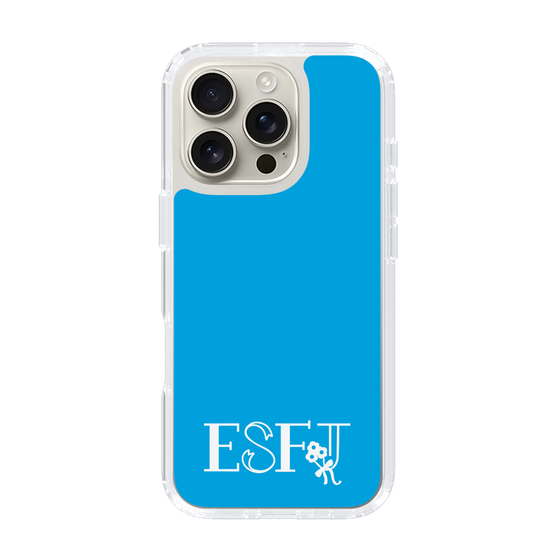 Slim Protection Case［ Original - ESFJ Consul - Alphabet - Blue ］
