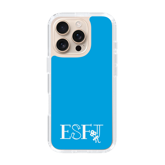 Slim Protection Case［ Original - ESFJ Consul - Alphabet - Blue ］