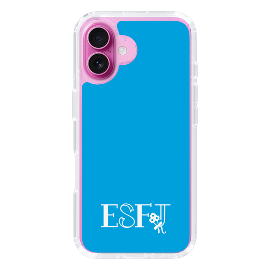 Slim Protection Case［ オリジナル - ESFJ 領事 - アルファベット - Blue ］