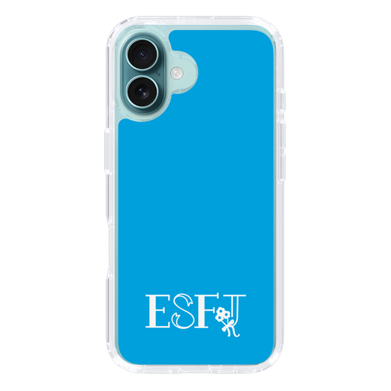 Slim Protection Case［ オリジナル - ESFJ 領事 - アルファベット - Blue ］