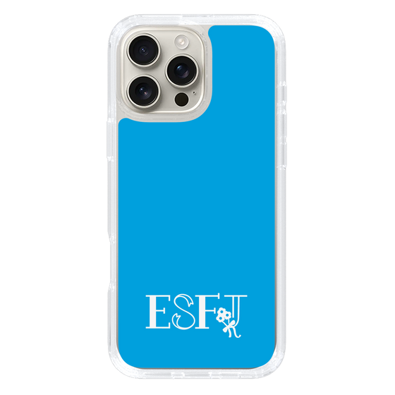 Slim Protection Case［ オリジナル - ESFJ 領事 - アルファベット - Blue ］