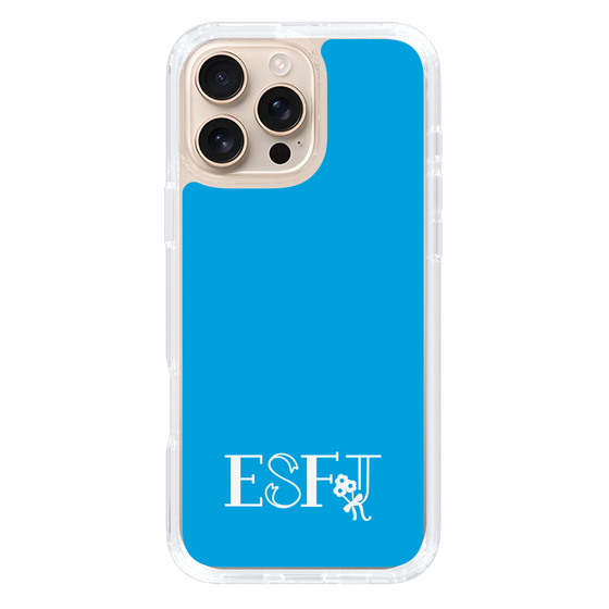 Slim Protection Case［ オリジナル - ESFJ 領事 - アルファベット - Blue ］