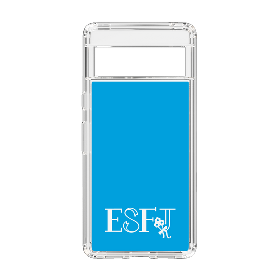 Slim Protection Case［ オリジナル - ESFJ 領事 - アルファベット - Blue ］