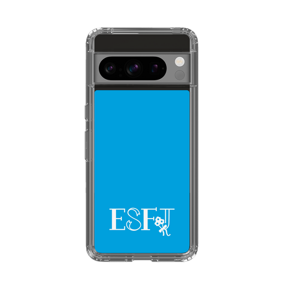 Slim Protection Case［ オリジナル - ESFJ 領事 - アルファベット - Blue ］